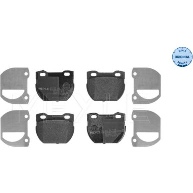 Meyle Bremsbelagsatz, Scheibenbremse MEYLE-ORIGINAL: True to OE 025 234 7118