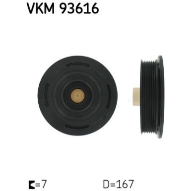 VKM 93616 Riemenscheibe, Kurbelwelle VKM 93616 Riemenscheibe, Kurbelwelle