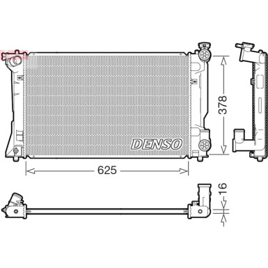 Denso | Kühler, Motorkühlung | DRM50118