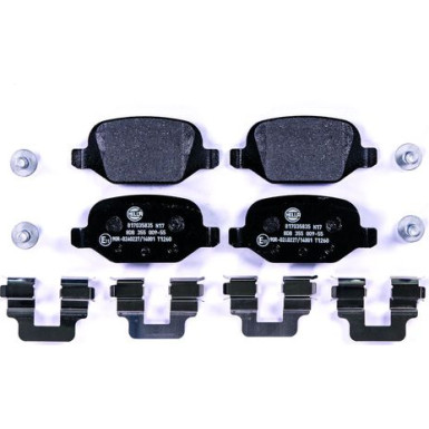 Hella | Bremsbelagsatz, Scheibenbremse | 8DB 355 009-551