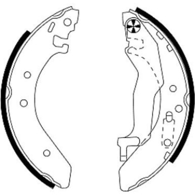 91043900 Bremsbackensatz