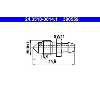 24.3518-0014.1 Entlüfterschraube/-ventil