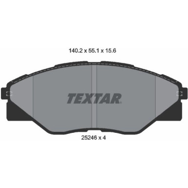 2524601 Bremsbelagsatz, Scheibenbremse
