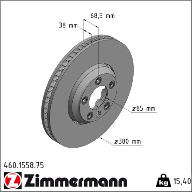 Zimmermann Bremsscheibe Formula Z 460.1558.75