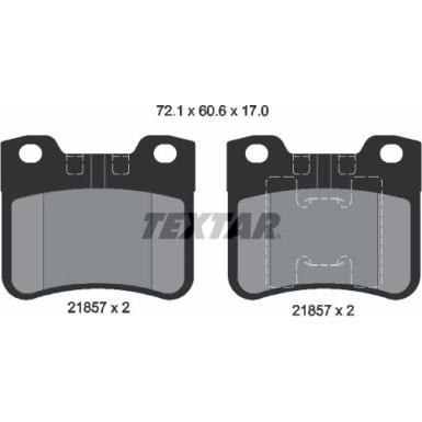 Textar Bremsbelagsatz, Scheibenbremse Q+ 2185701