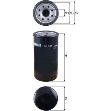 OC 584 Ölfilter OC 584 Ölfilter