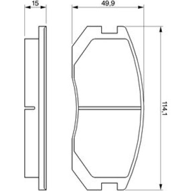 0 986 460 980 Bremsbelagsatz, Scheibenbremse