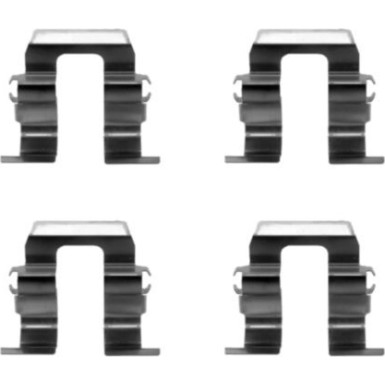 Hella | Zubehörsatz, Scheibenbremsbelag | 8DZ 355 202-851