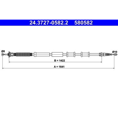 24.3727-0582.2 Seilzug, Feststellbremse