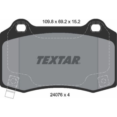 Textar Bremsbelagsatz, Scheibenbremse Q+ 2407601