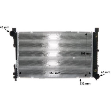 Mahle | Kühler, Motorkühlung | CR 1478 000S