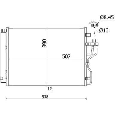 Mahle | Kondensator, Klimaanlage | AC 768 000S