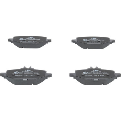 Bremsbelagsatz, Scheibenbremse ATE Ceramic 13.0470-2655.2