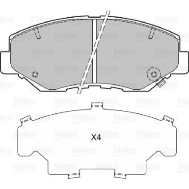 598757 Bremsbelagsatz, Scheibenbremse