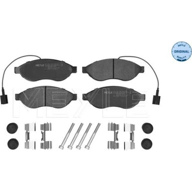 Meyle Bremsbelagsatz, Scheibenbremse MEYLE-ORIGINAL: True to OE 025 244 6819/W1