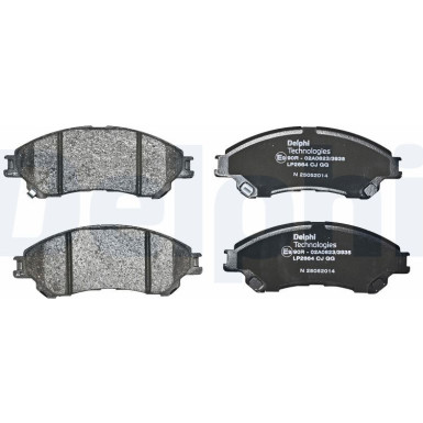 Delphi | Bremsbelagsatz, Scheibenbremse | LP2664 Delphi | Bremsbelagsatz, Scheibenbremse | LP2664