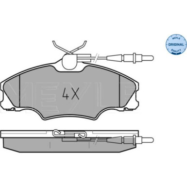 Meyle Bremsbelagsatz, Scheibenbremse MEYLE-ORIGINAL: True to OE 025 217 2419/W