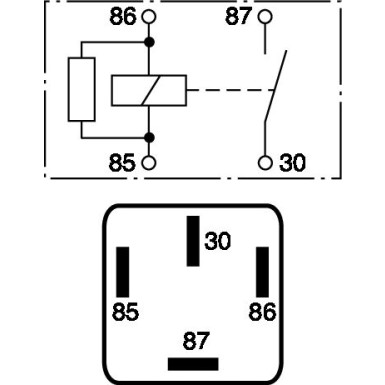0 986 332 072 Relais, Hupe/Horn