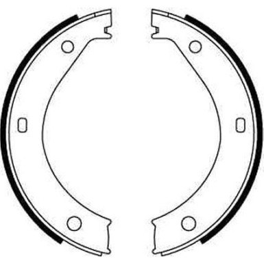 GS8217 Bremsbackensatz, Feststellbremse