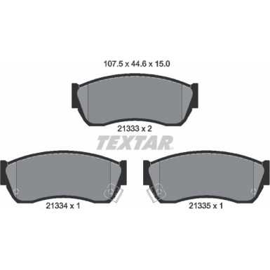 2133301 Bremsbelagsatz, Scheibenbremse