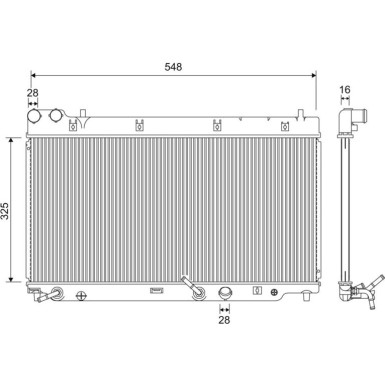 Valeo | Kühler, Motorkühlung | 701210