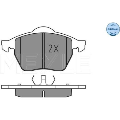 025 219 1119 Bremsbelagsatz, Scheibenbremse MEYLE-ORIGINAL: True to OE.