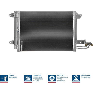 94684 Kondensator, Klimaanlage ** FIRST FIT **
