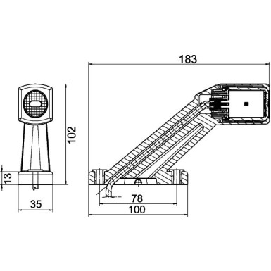 Hella | Umrissleuchte | 2XS 011 769-091