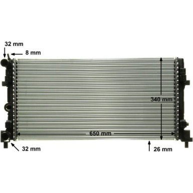 CR 1096 000P Kühler, Motorkühlung BEHR *** PREMIUM LINE *** CR 1096 000P Kühler, Motorkühlung BEHR *** PREMIUM LINE ***