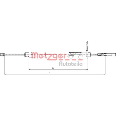 10.9434 Seilzug, Feststellbremse 10.9434 Seilzug, Feststellbremse
