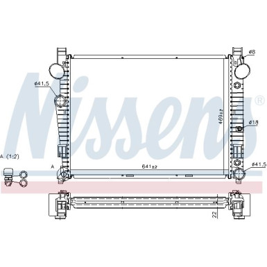Nissens | Kühler, Motorkühlung | 62771A