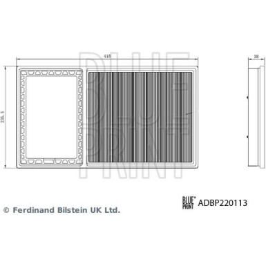Blue Print | Luftfilter | ADBP220113 Blue Print | Luftfilter | ADBP220113
