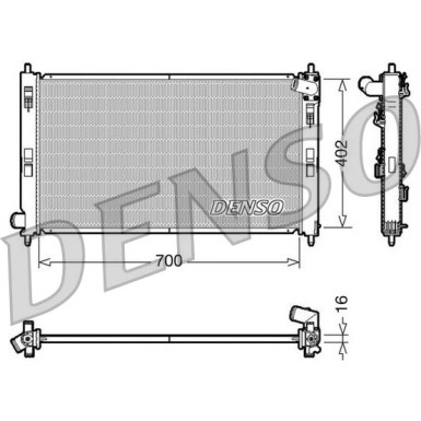 DRM45023 Kühler, Motorkühlung