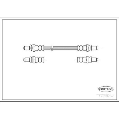 Corteco | Bremsschlauch | 19018737