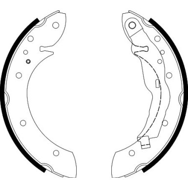 8DB 355 001-241 Bremsbackensatz