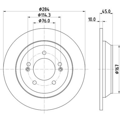 Hella | Bremsscheibe | 8DD 355 120-471