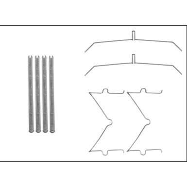 Hella | Zubehörsatz, Scheibenbremsbelag | 8DZ 355 205-641