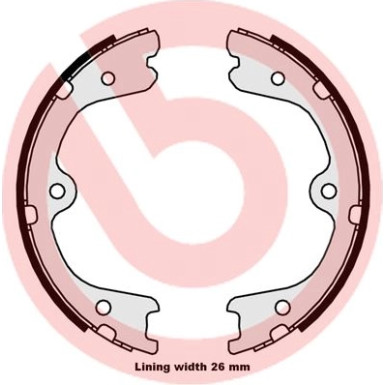 Brembo Bremsbackensatz, Feststellbremse ESSENTIAL LINE S 56 546