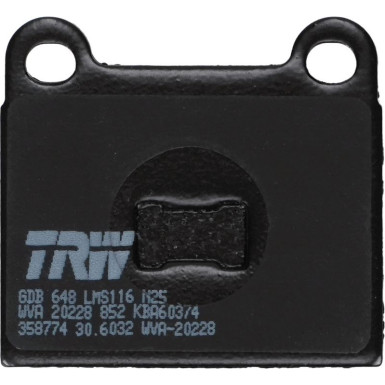 TRW Bremsbelagsatz, Scheibenbremse GDB648
