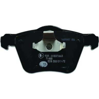 Hella | Bremsbelagsatz, Scheibenbremse | 8DB 355 011-721