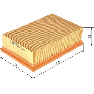 BOSCH 1 457 433 743 Luftfilter