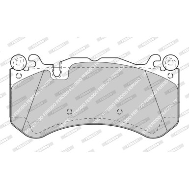 Ferodo | Bremsbelagsatz, Scheibenbremse | FDB4373