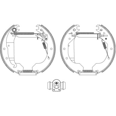 Hella | Bremsbackensatz | 8DB 355 004-301