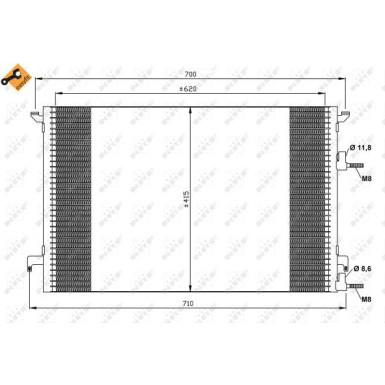 35516 Kondensator, Klimaanlage EASY FIT