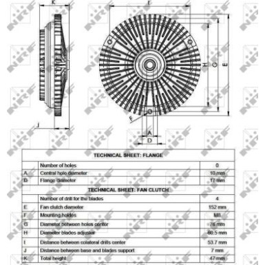 49561 Kupplung, Kühlerlüfter 49561 Kupplung, Kühlerlüfter