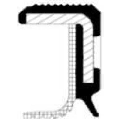 Corteco Wellendichtring, Kurbelwelle 15027586B Corteco Wellendichtring, Kurbelwelle 15027586B
