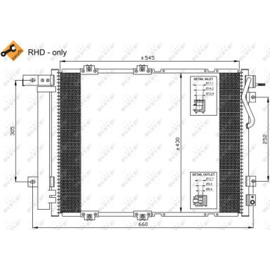 35519 Kondensator, Klimaanlage EASY FIT