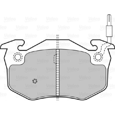 598177 Bremsbelagsatz, Scheibenbremse