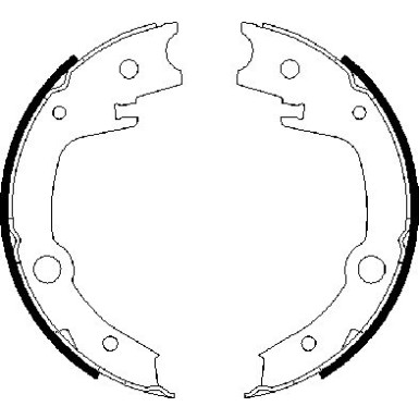 BOSCH | Bremsbackensatz, Feststellbremse | 0 986 487 679