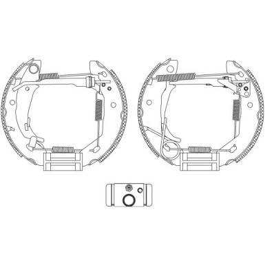 84053001 Bremsbackensatz Shoe Kit Pro